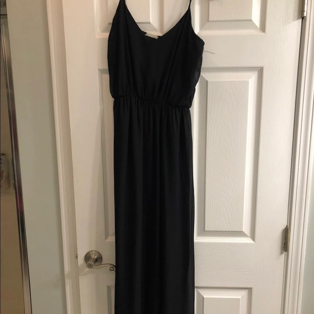 Black sheer maxi dress